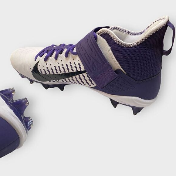 Nike Alpha Menace Pro 2 Mid White Purple Football Cleats BV3945-104 Mens Size 12 main image 10